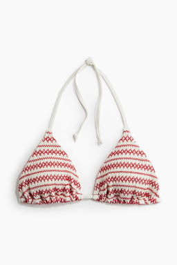 Top de bikini triangular con relleno