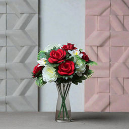 Розы, букет 12 веточек, высотой 55см