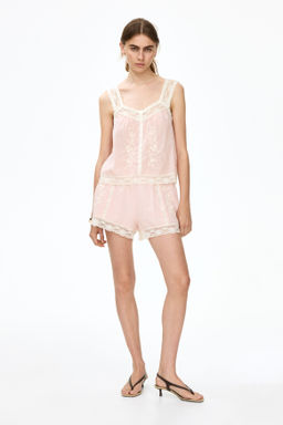 Top en mezcla de viscosa con detalles bordados - H&m фото 6