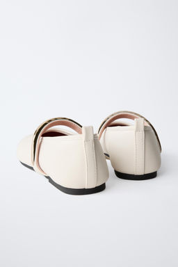 BALLERINA SHOES WITH METAL STRAP - Zara фото 5