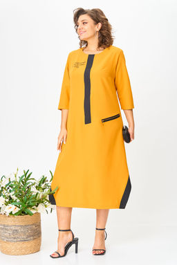Платье Michel Chic 2073/1 горчичный  фото 2