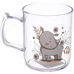 Цена за 3 шт. Кружка пластиковая 300мл "Милашка", микс цветов