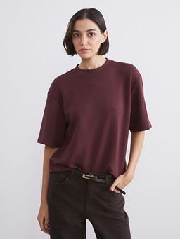 Bisiklet Yaka Kad?n Ti??rt