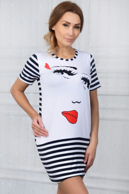 Арт. 9069 Туника женская 40-50 (6 шт) Цвет:ассорти