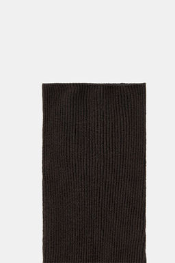 RIB KNITTED KNEE-HIGH SOCKS - Zara фото 4