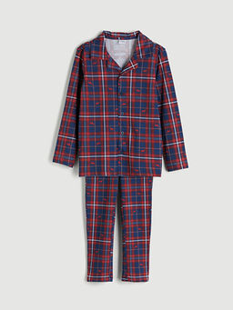 G?mlek Yaka Erkek ?ocuk Pijama Tak?m?