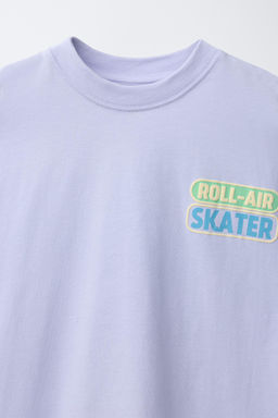 CAMISETA ESTAMPADO SKATE RELIEVE / Malva - Zara фото 3