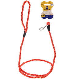 Цена за 3 шт. Поводок нейлоновый с карабином "Бро на прогулке", цвет красный, 1.3метра