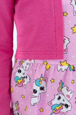 Платье детское розовое с болеро (98-104)