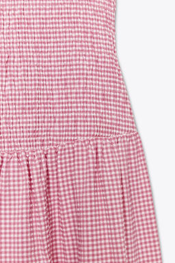 GINGHAM CHECK MIDI DRESS - Zara фото 18