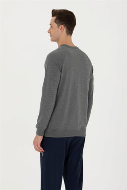 U. S. Polo Assn / Мужской базовый свитшот антрацитовый меланж - U.s. polo assn фото 10
