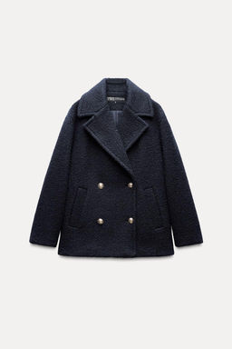 BOUCLE DOUBLE-BREASTED COAT - Zara фото 4