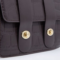 Сумка-мессенджер на клапане, длинный ремень, цвет тёмно-коричневый - Simaland фото 5