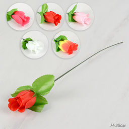 Цветок искусственный Роза 35 см / 42-6 /уп 20/100/5000/