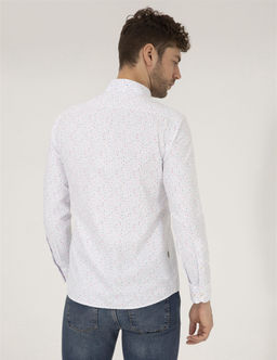 Pembe Slim Fit Uzun Kollu G_mlek - Pierre cardin фото 5
