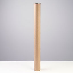 Тубус 63х670 мм (650 мм внутр. высота), плотный картон, металлическая крышка