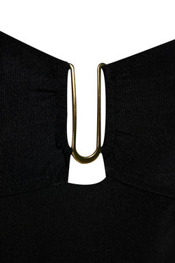 TRENDYOLMILLA Siyah Straplez Aksesuarl? High Leg Regular Mayo TBESS24MA00006 фото 7