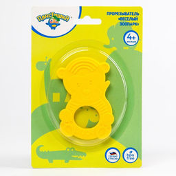 Прорезыватель силиконовый «Веселый зоопарк», цвет МИКС