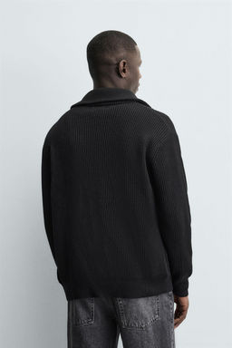 PURL KNIT CARDIGAN WITH ZIP - Zara фото 3