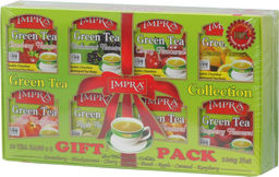 IMPRA. Ассорти зеленого чая 160 гр. карт.пачка, 80 пак.