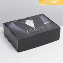 Коробка складная Костюм, УФ-лак, 30,7 22 9,5 см