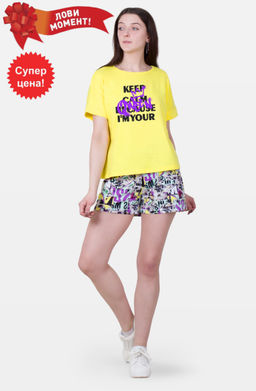 Костюм Граффити К-332 (42-56) кулирка - Лотос фото 3