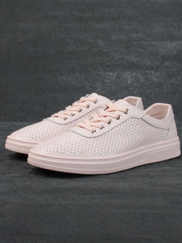 05-PDXL143-3 PINK Кроссовки женские (натуральная кожа)