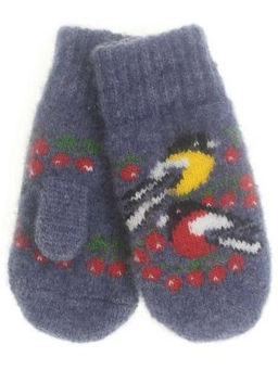 Варежки детские круговые Снегирь и синица 0504-4 - Рассказовские варежки фото 2