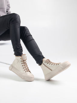 Ботинки 217.PODYUM151be. светло бежевый/Мех