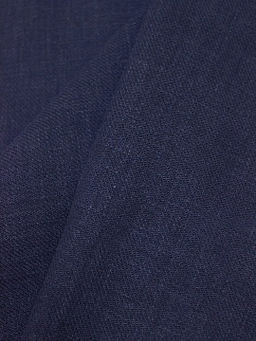 Крапива Рами (Ramie)-диагональ, цв.Чернильно-синий флер, ш.1.37м, крапива-100%, 230гр/м.кв - Купава фото 4