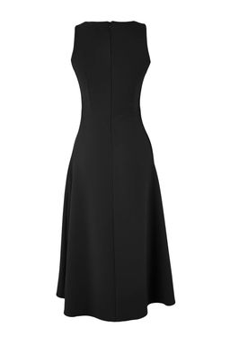 Siyah Kemerli Midi Dokuma Elbise TWOSS26EL00134 - Trendyolmilla фото 2