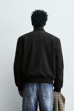 CAZADORA BOMBER COMBINADA / Negro - Zara фото 3