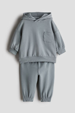 Conjunto de 2 piezas en tejido sudadera de algod?n - H&m фото 3