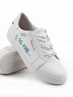 03-M17-30 WHITE Полуботинки женские (натуральная кожа)