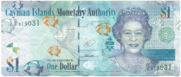 Банкнота 1 доллар 2014 года Каймановы острова