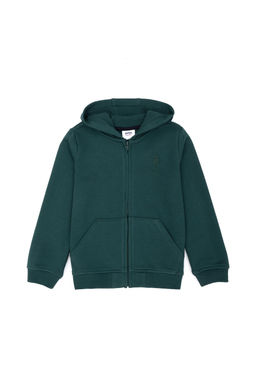 Erkek Bebek Koyu Ye_il Basic Sweatshirt