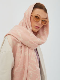 В составе шерсть. Большой теплый двусторонний палантин - Tantino фото 9