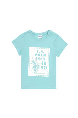 Футболка U.S. Polo Assn зеленая хлопок фото 6