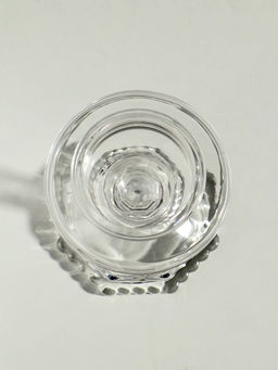 Подсвечник стекло на 1 свечу "Бокал на ножке" прозрачный 8,5х8,5х9 см