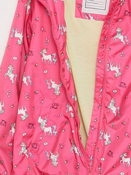 Kap??onlu Bask?l? K?z ?ocuk Mont - Waikiki фото 3