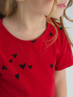 Костюм Актив сердечки на красном-черный - Sovalina фото 26