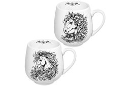 Набор 2 кружек 530 мл 13,5*10,5*10,7 см Лошадки, фарфор - Elan gallery фото 10