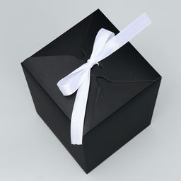 Складная коробка Черная, 12 18 12 см - Дарите счастье фото 2