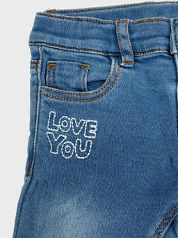 Брюки джинсовые 33-2014 голубой - Mini maxi фото 3