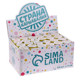 Хлопушка пружинная Тортик, конфетти, серпантин, 11 см - Страна карнавалия фото 3