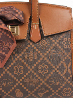 LACCOMA сумка АС622-Россия-шоколад эко кожа