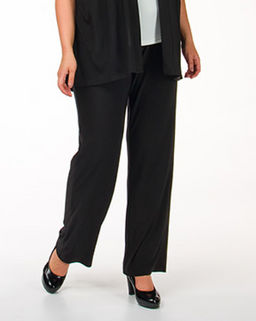 Прямые брюки из вискозного всесезонного трикотажа