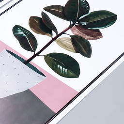 Наклейка интерьерная триптих «Абстракция. Девушк», набор 3 листа, 29.5×61 см