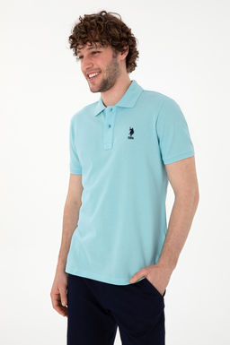 Erkek Slim Fit Polo Yaka A__k Mavi Basic Ti__rt Sepette S_rpriz _ndirim - U.s. polo assn фото 3