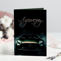 Открытка 4 шоколадки "Лучшему"